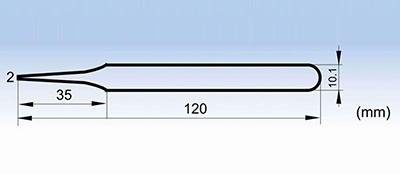 Прецизионные пинцеты из нержавеющей стали с утолщенными концами серии 2A-SA