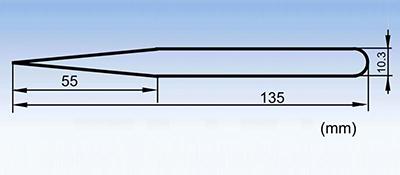 Ультратонкие пинцеты из нержавеющей стали с прямыми концами серии ST-12