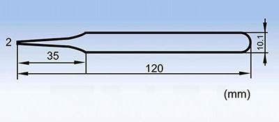 Прецизионные пинцеты из нержавеющей стали с утолщенными концами серии ST-13