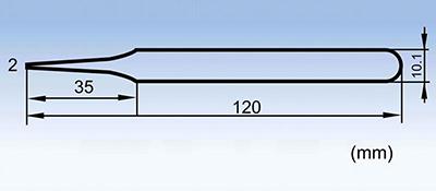 Антистатические пинцеты из нержавеющей стали с утолщенными концами серии ESD-13